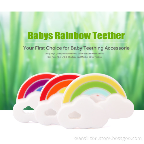 Kean Fda Approved Silicone Teething Toy Baby Chewable silicone baby pendant